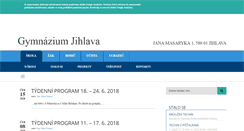 Desktop Screenshot of gymnaziumjihlava.cz