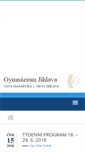 Mobile Screenshot of gymnaziumjihlava.cz