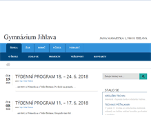 Tablet Screenshot of gymnaziumjihlava.cz